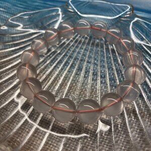 M126 RARE FIND HIGH GRADE Star Rose Quartz with Hexagram Fire 12mm GORGEOUS!!!!